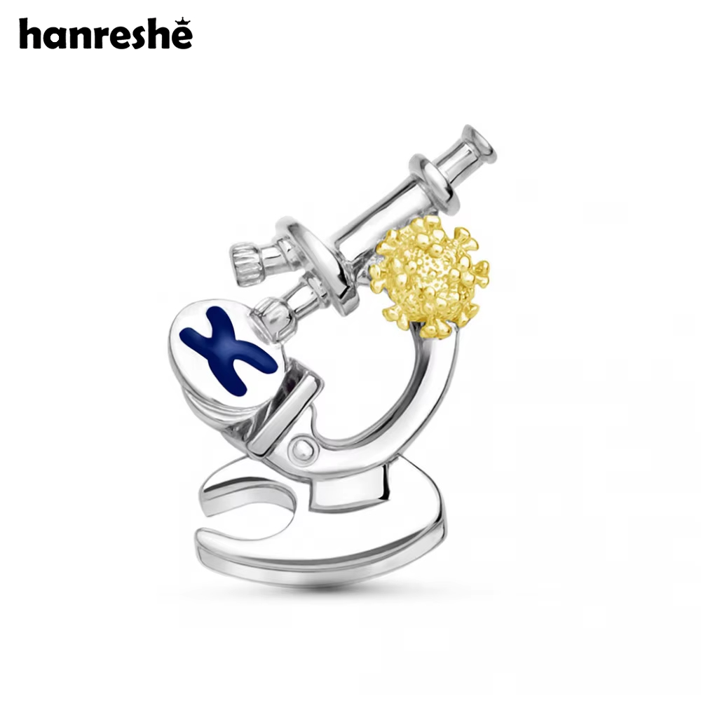 Medical Lab Logo - Hanreshe Luxury Scientific Microscope Pins Chemical