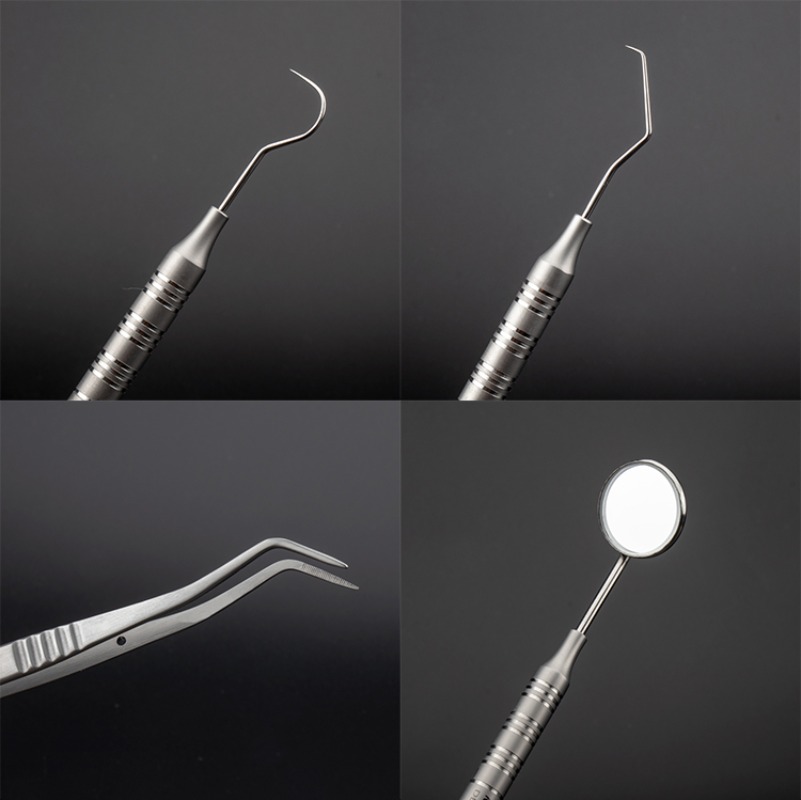 Dental Mirror Probe - 3Pcs/Set Dental Instrument Dentist Kit Mouth