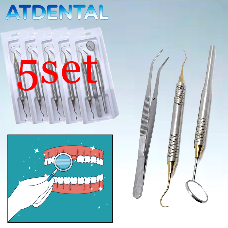 5set Dentist Tools Set Stainle - đánh giá và giá Dental Mirror Probe