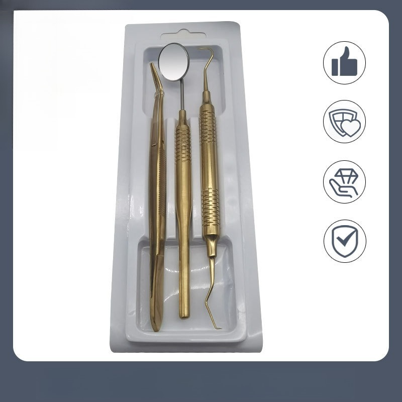 1 Set Dental Tools  Titanium H - đánh giá và giá Dental Mirror Probe